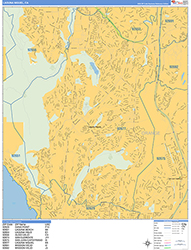 Laguna Niguel Wall Map Basic Style 2026